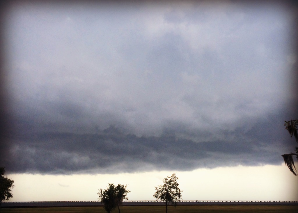 storm on lake