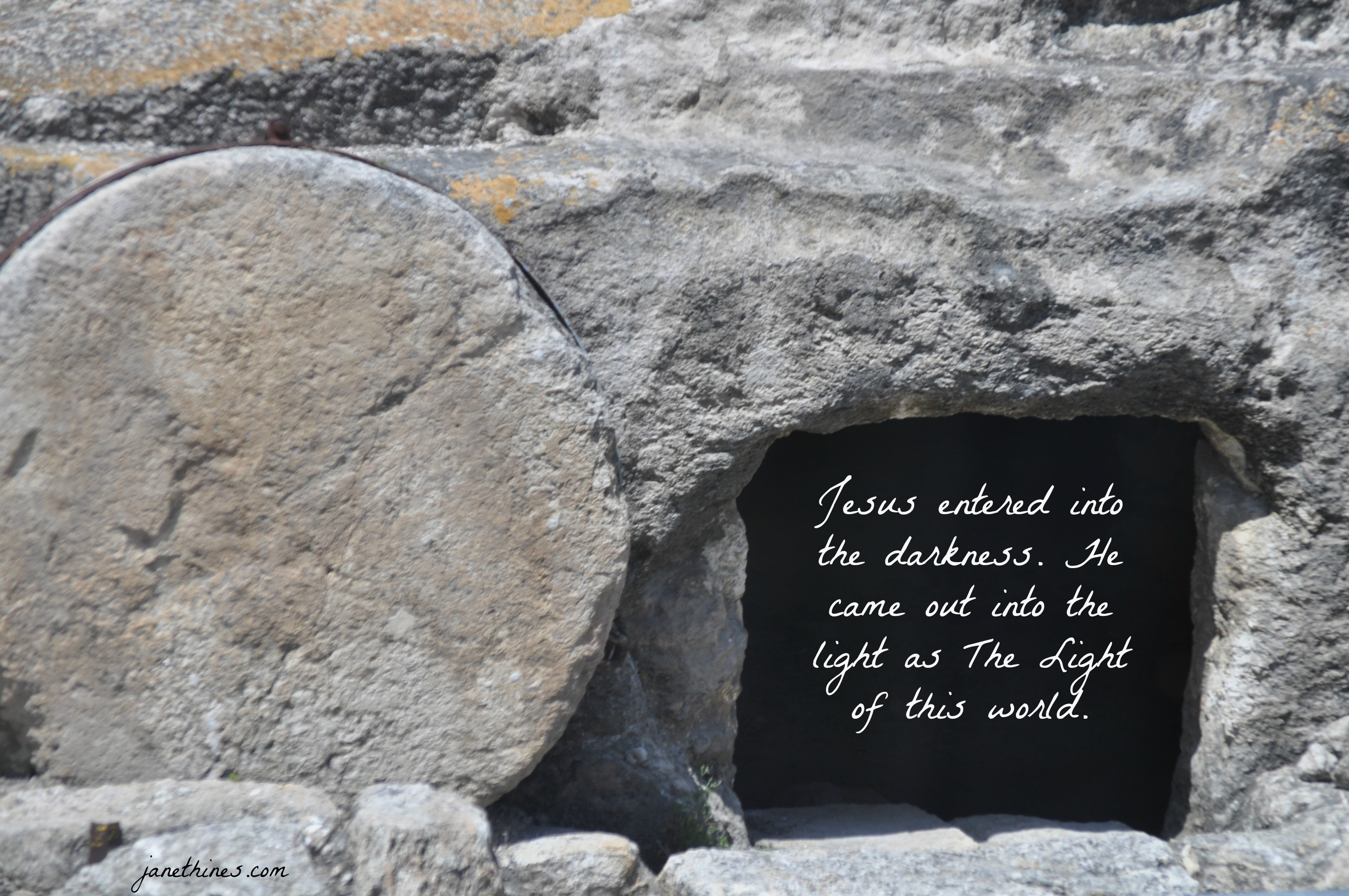 Tomb in Israel - into darkness into light